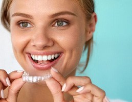 Patient in Ellicott City smiling with Invisalign